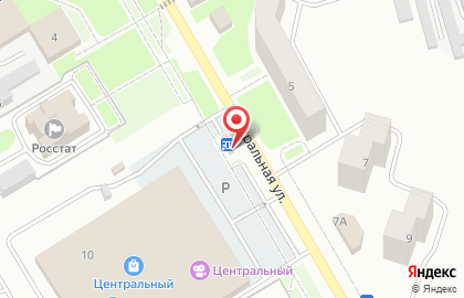 Киоск Точка аппетита на Центральной улице на карте