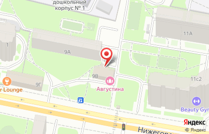 Салон-парикмахерская Августина на Нижегородской улице на карте