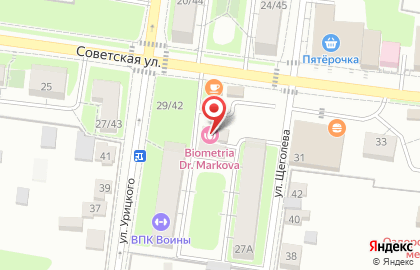 Салон-парикмахерская Семья на Советской улице на карте