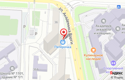 Супермаркет Пятёрочка в Москве на карте