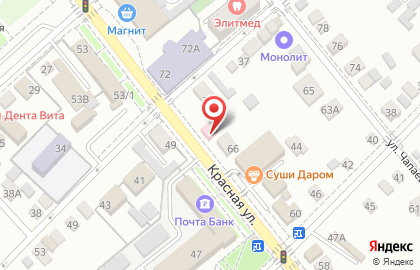 Медицинская лаборатория CL LAB на Красной улице, 68 в Динской на карте