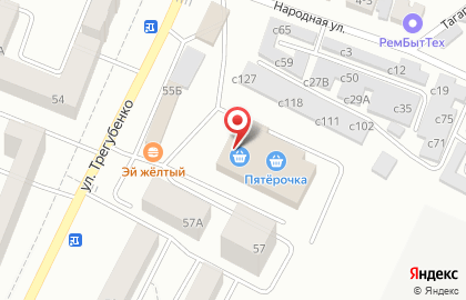 Супермаркет Пятерочка в Красноярске на карте