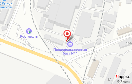 Магазин-склад Таганрогская Птицефабрика на Троллейбусной улице на карте