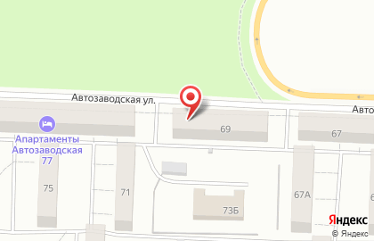 Продовольственный магазин Копеечка на Автозаводской улице на карте