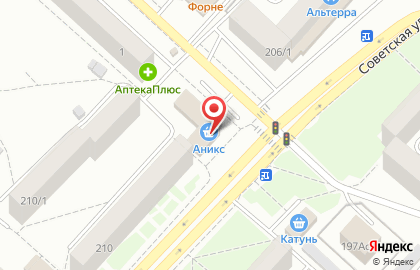 Магазин фитопродукции Здравница на Советской улице на карте