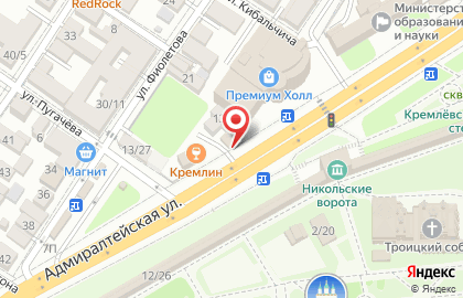 Центр коррекции зрения Мегаоптика на Адмиралтейской улице на карте