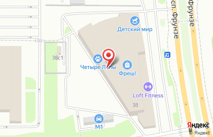 Салон Первая Оптика в Фрунзенском районе на карте