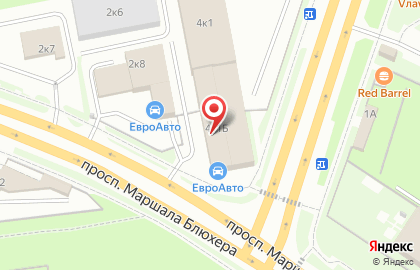 Наша Мойка на проспекте Маршала Блюхера на карте