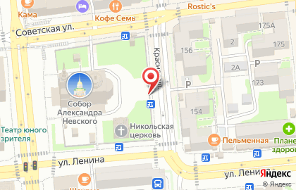 Киоск по продаже печатной продукции на Советской улице, 66/1 киоск на карте