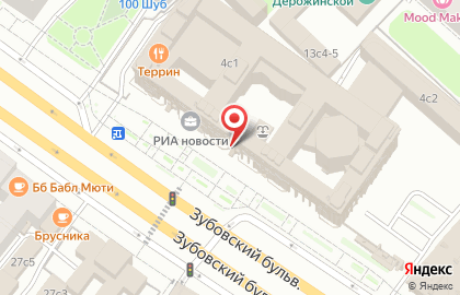 ГЛЭДИС на Зубовском бульваре на карте
