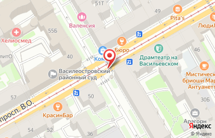 Союзпечать, Василеостровский район в Василеостровском районе на карте