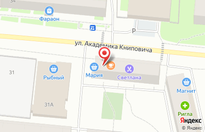 Пивной бутик ЗакусПивТорг на улице Академика Книповича на карте