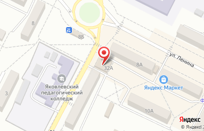 Продуктовый магазин на Советской улице на карте