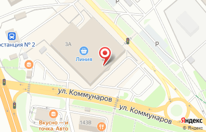 Гипермаркет Линия в Ельце на карте
