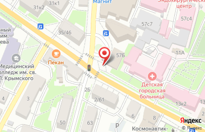 Магазин кондитерских изделий Чайка на улице Луначарского на карте
