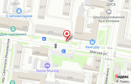 Рекламные конструкции 3х6 на Зейской улице на карте