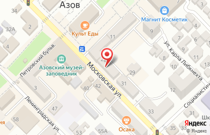Салон-магазин RoseAzov на Московской улице на карте