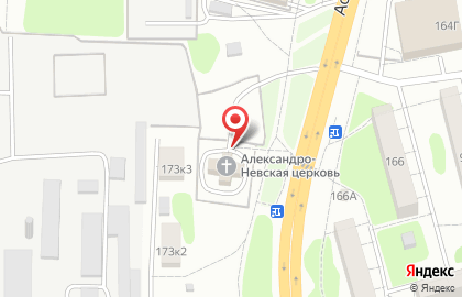 Храм в честь святого благоверного князя Александра Невского в Тамбове на карте