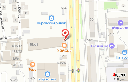 Киоск по продаже шашлыка на улице Победы на карте