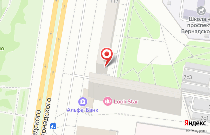 Сервисный центр Toshiba на проспекте Вернадского на карте