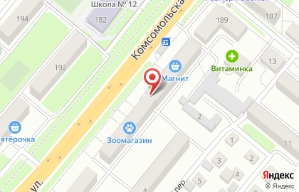 Продуктовый магазин Свежее мясо в Заводском районе на карте