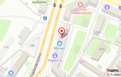 Сервисный центр Pedant.ru на проспекте Чайковского на карте