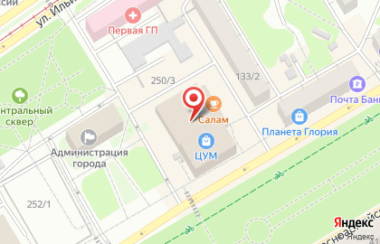 Подиум на улице Владимира Ленина на карте