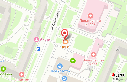 Грузинская пекарня Тоне на проспекте Просвещения на карте