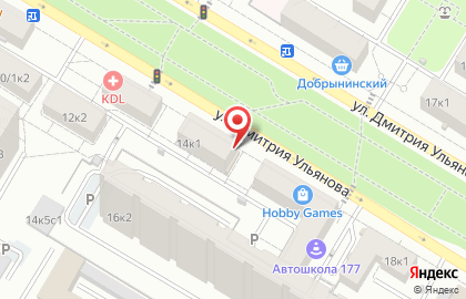 Цветочный оптово-розничный центр ФлораМаркт на улице Дмитрия Ульянова на карте