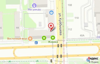 Сеть магазинов-пекарен Хлебница в Свердловском районе на карте