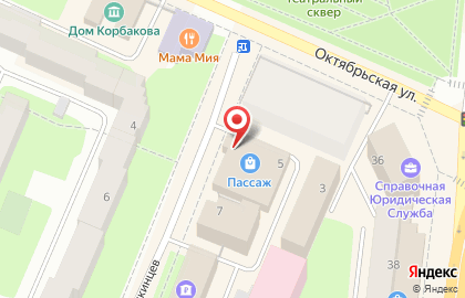 ТЦ Пассаж на улице Челюскинцев на карте