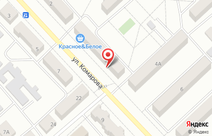 Агентство недвижимости Гарант на улице Комарова на карте