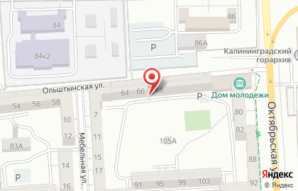 Стоматология Дентис на Ольштынской улице на карте