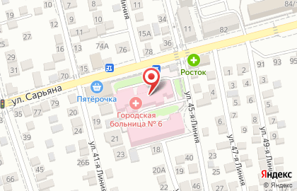 Служба по перевозке людей с ограниченными возможностями в Ростове-на-Дону на карте
