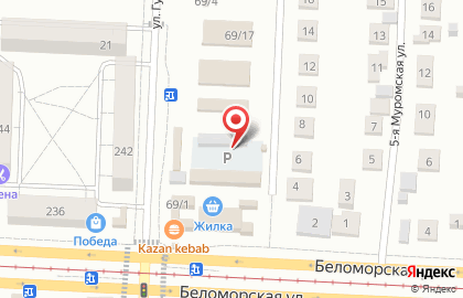 Фирменный магазин Ермолино в Авиастроительном районе на карте