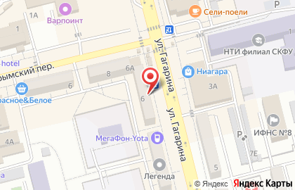 Салон связи Связной на улице Гагарина на карте