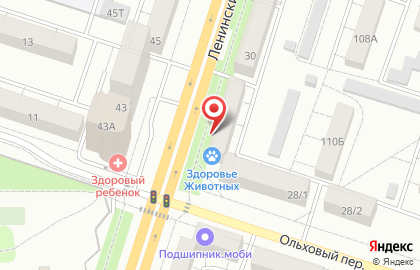 Магазин для беременных и кормящих мам МамаБэль в Левобережном районе на карте