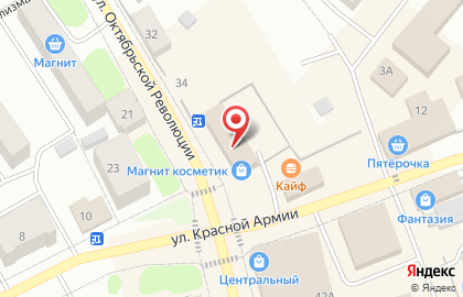 Магазин косметики и бытовой химии Магнит Косметик на улице Октябрьской Революции на карте