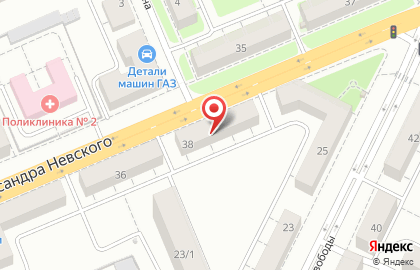 Клиника урологии Гармония на улице Александра Невского на карте