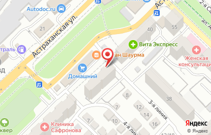 Городской ломбард на Астраханской улице на карте