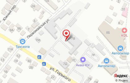 Магазин строительных материалов Мастерок на улице Горького на карте