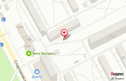 Лисенок на Спартаковской улице на карте