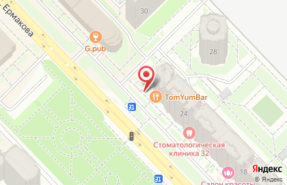 Кафе паназиатской кухни TomYumBar в Центральном районе на карте