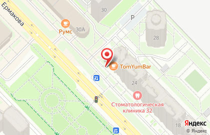 Кафе паназиатской кухни TomYumBar в Центральном районе на карте