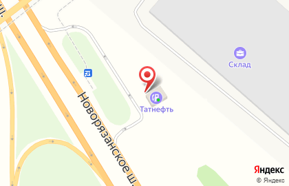 АЗС Татнефть на Новорязанском шоссе на карте