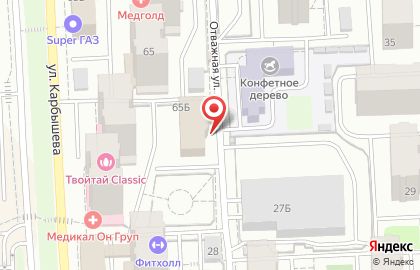 Юридическая компания Защита бизнеса на улице Карбышева на карте