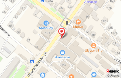 Салон сотовой связи МТС на Пролетарской улице на карте