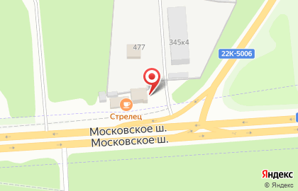 Продуктовый магазин на Московском шоссе, 345 к3 на карте