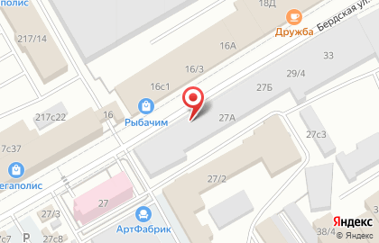 Мебель на Бердской на карте