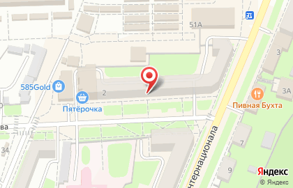 Супермаркет цифровой техники DNS на улице Медведева на карте